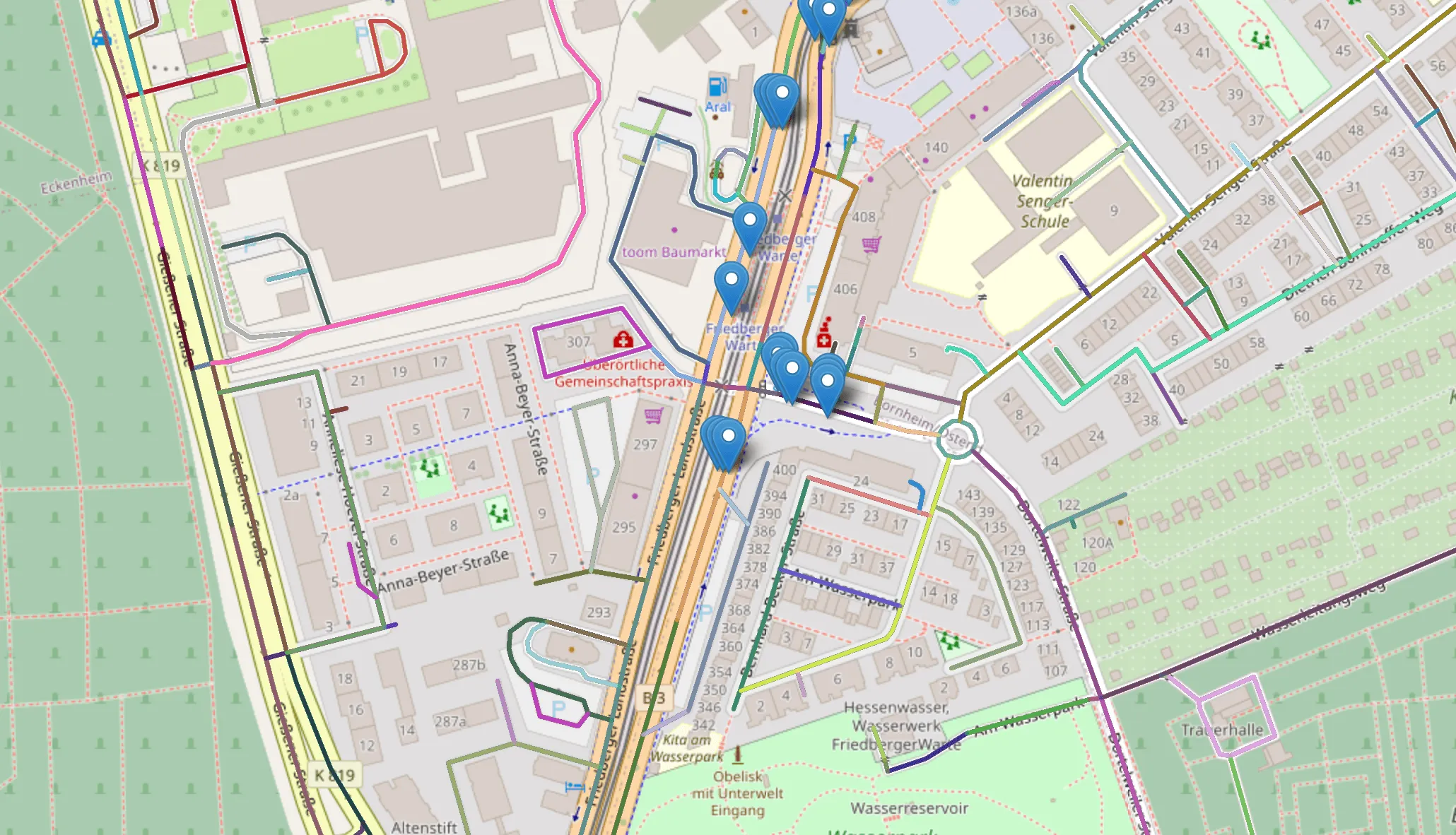 Location of loop detectors